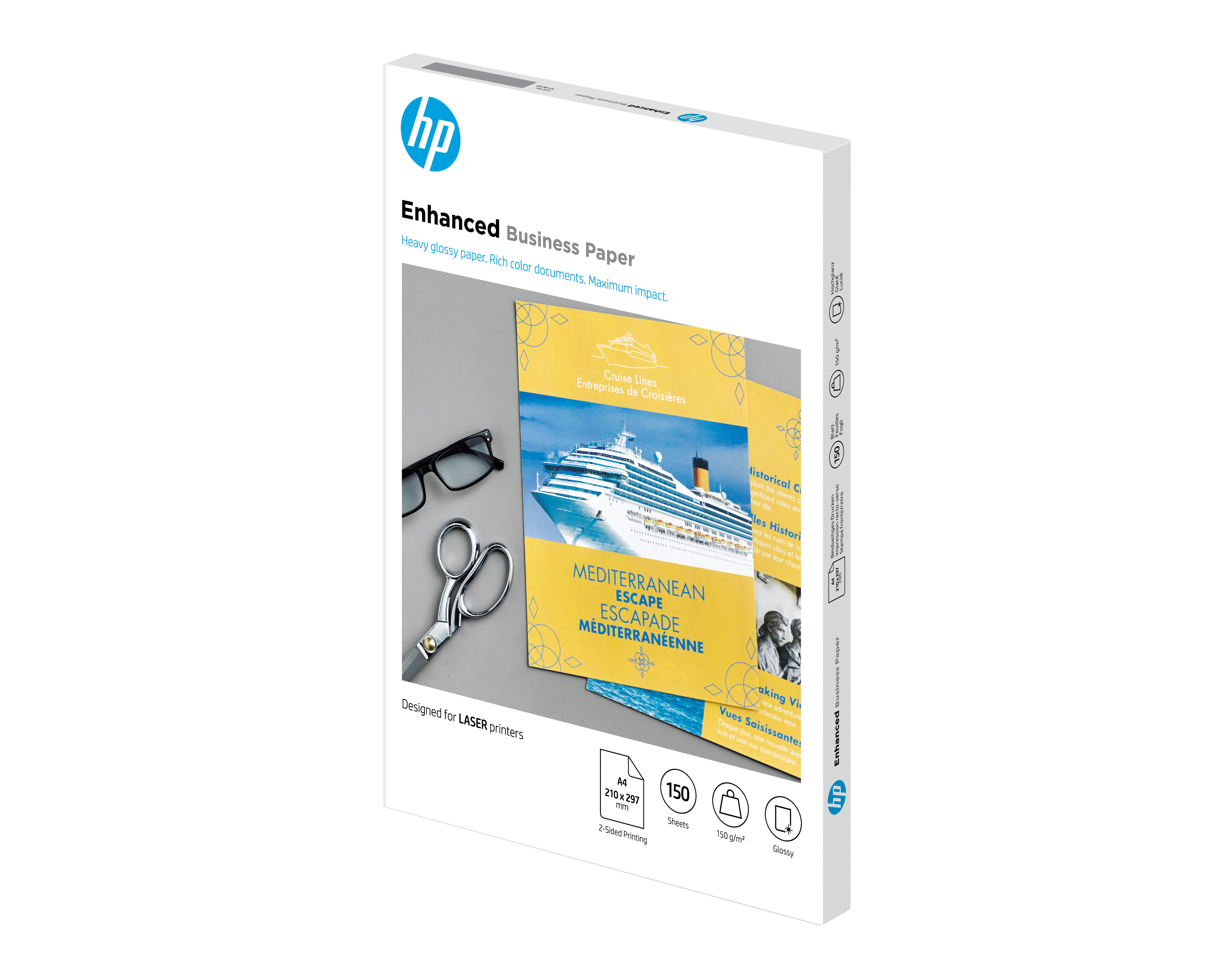 Professional Laser-Papier glänzend 150 g/m2 - 150 Blatt/A4/210 x 297 mm