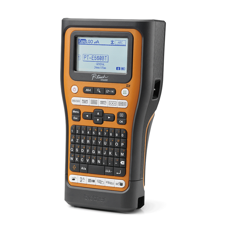 Brother PT-E560BTVP Etikettendrucker Wärmeübertragung 180 x 180 DPI 20 mm/sek Verkabelt & Kabellos HSE/TZe Bluetooth QWERTY