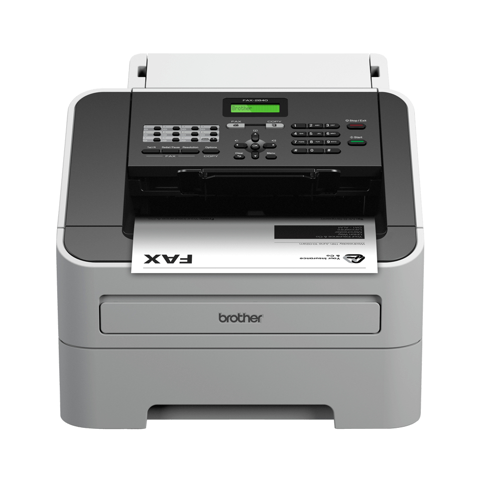 Brother FAX-2840 Faxgerät Laser 33,6 Kbit/s A4 Schwarz, Grau