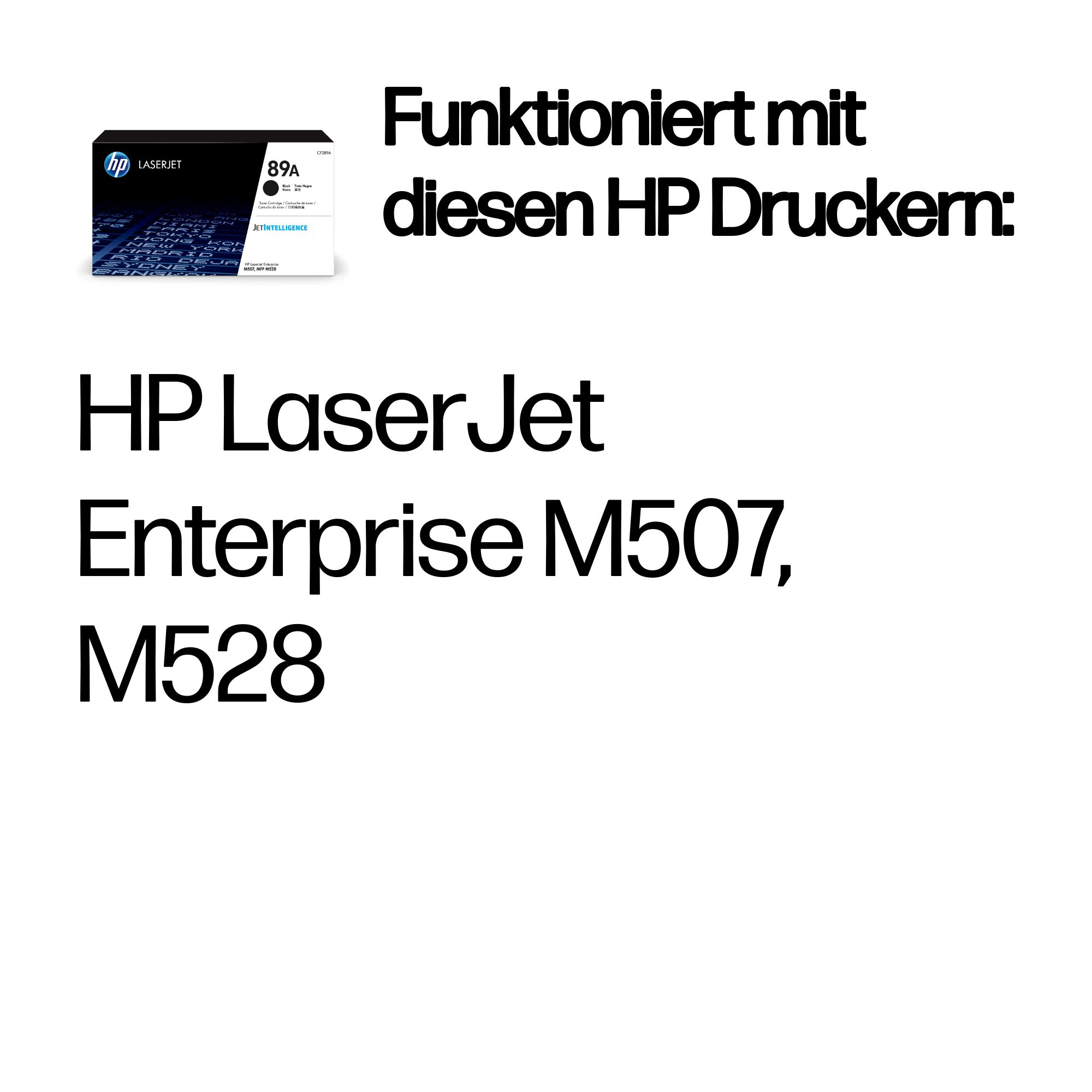 89A Schwarz Original LaserJet Tonerkartusche