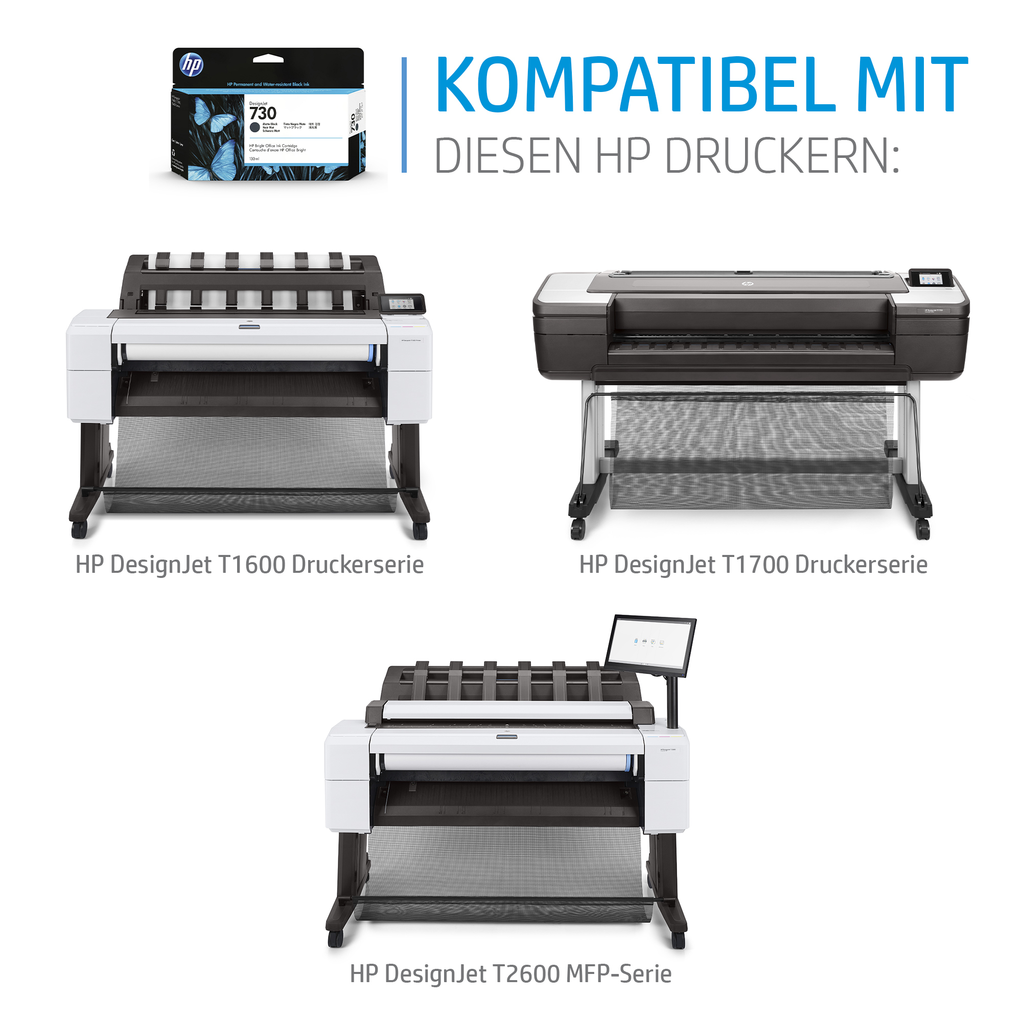 730 DesignJet Druckerpatrone Cyan 300 ml