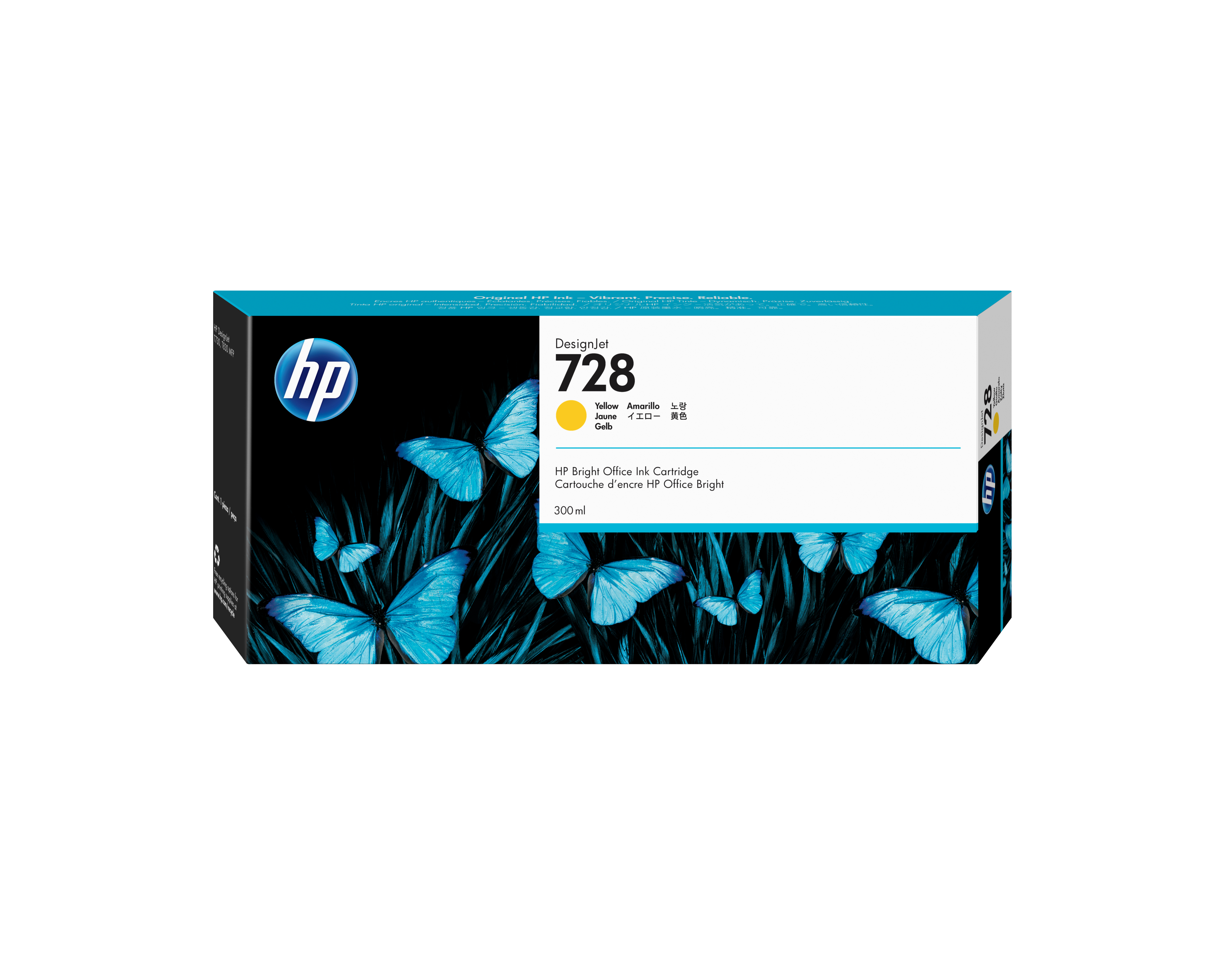 728 Gelb DesignJet Druckerpatrone, 300 ml