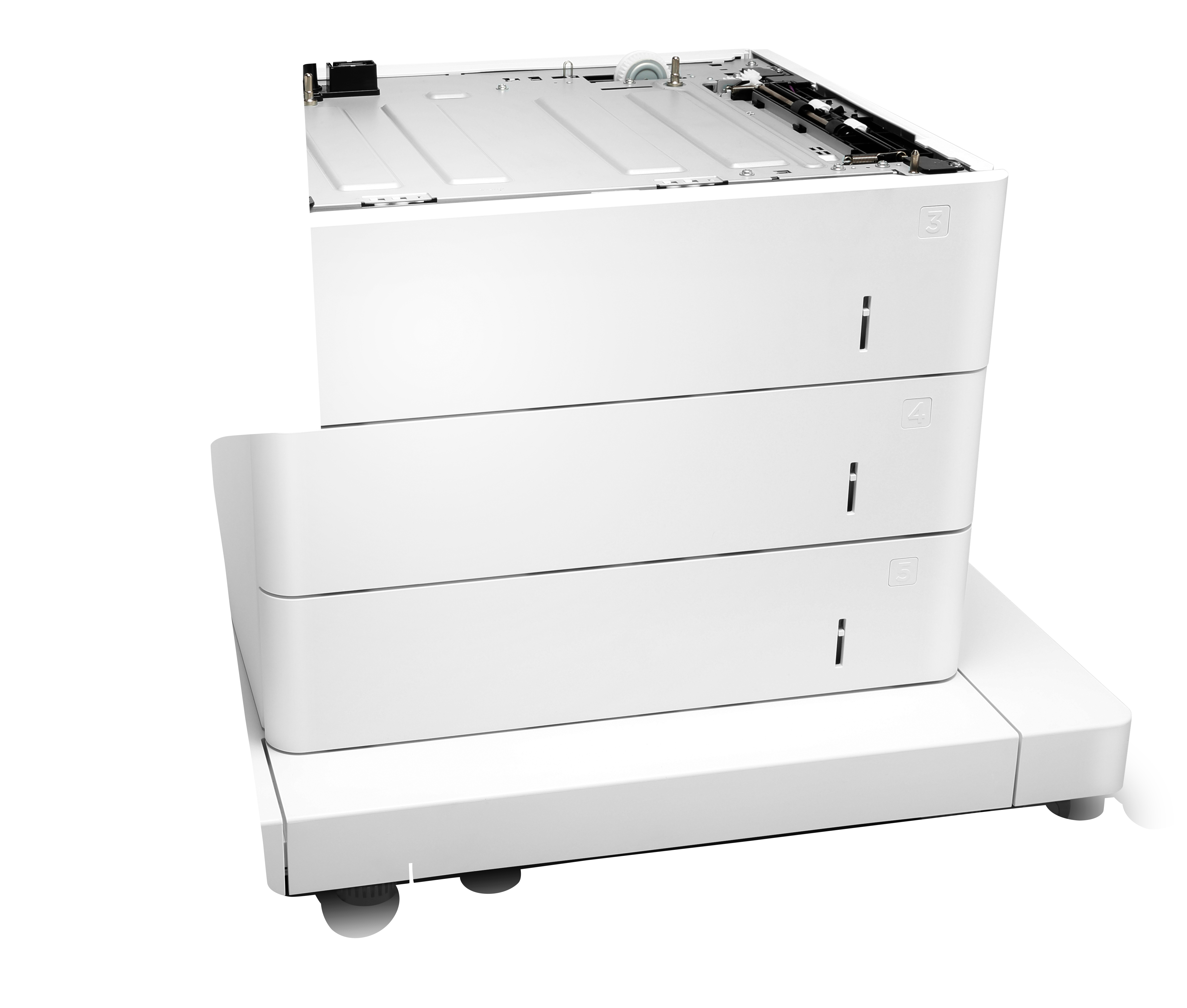 LaserJet 3x550-Blatt-Papierzuführung mit Schrank