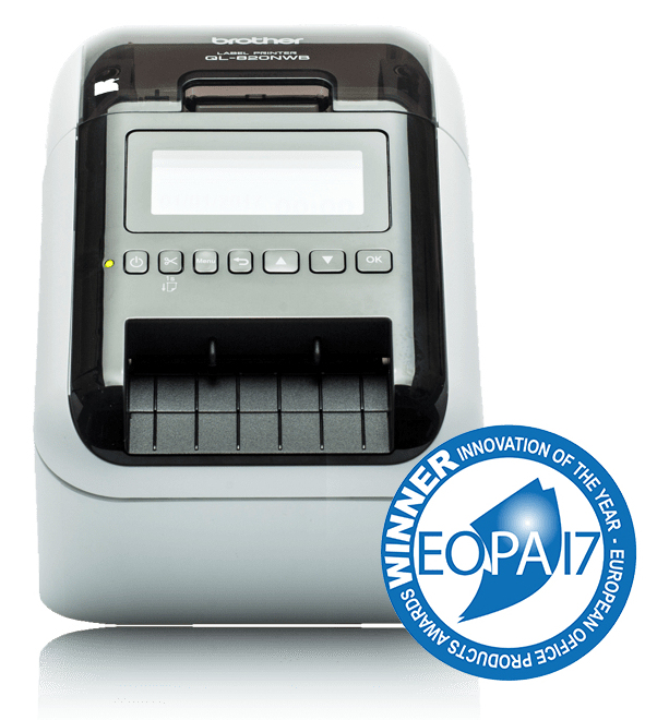 Brother QL-820NWBC Etikettendrucker Thermodirekt Farbe 300 x 300 DPI 176 mm/sek Verkabelt & Kabellos Ethernet/LAN DK WLAN Bluetooth