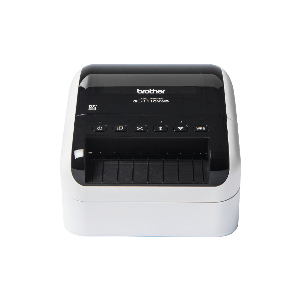 Brother QL-1110NWB Etikettendrucker Thermodirekt 300 x 300 DPI 110 mm/sek Verkabelt & Kabellos Ethernet/LAN DK WLAN Bluetooth