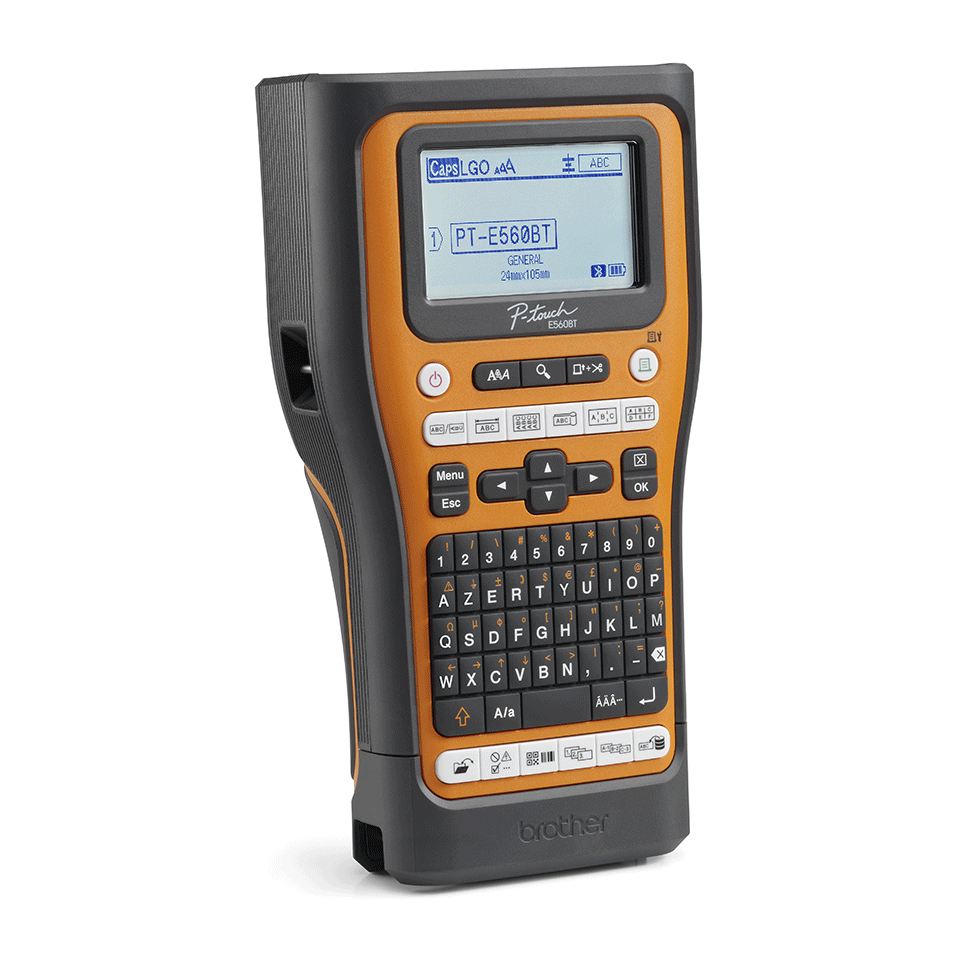 Brother PT-E560BTVP Etikettendrucker Wärmeübertragung 180 x 180 DPI 20 mm/sek Verkabelt & Kabellos HSE/TZe Bluetooth QWERTY