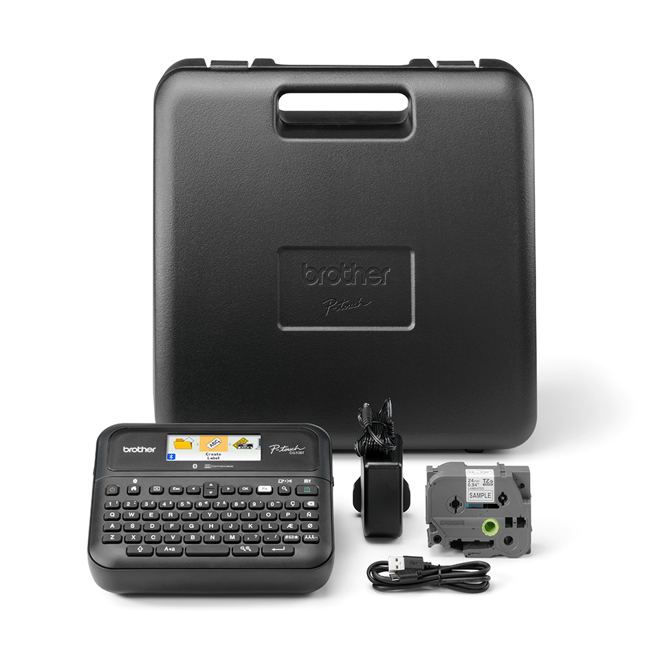 Brother PT-D610BTVP Etikettendrucker Wärmeübertragung 180 x 360 DPI 30 mm/sek Verkabelt & Kabellos TZe Bluetooth