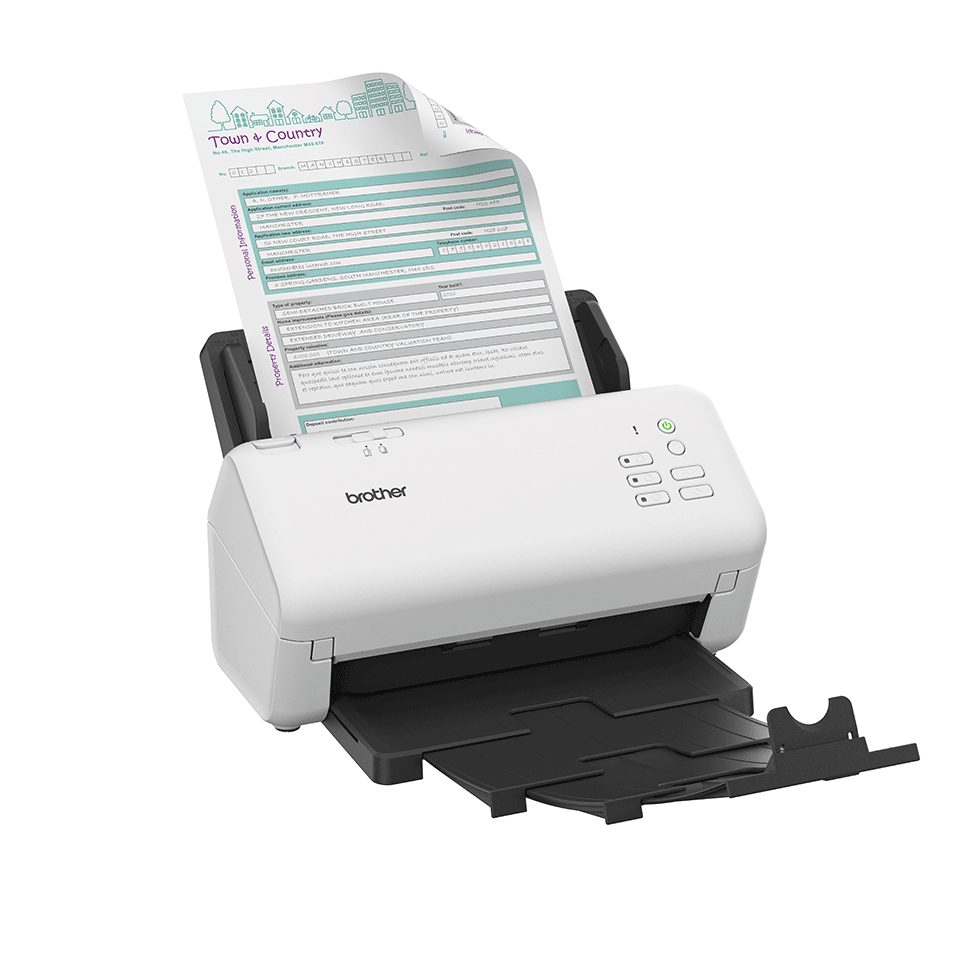 Brother ADS-4300N Scanner ADF-Scanner 600 x 600 DPI A4 Schwarz, Weiß