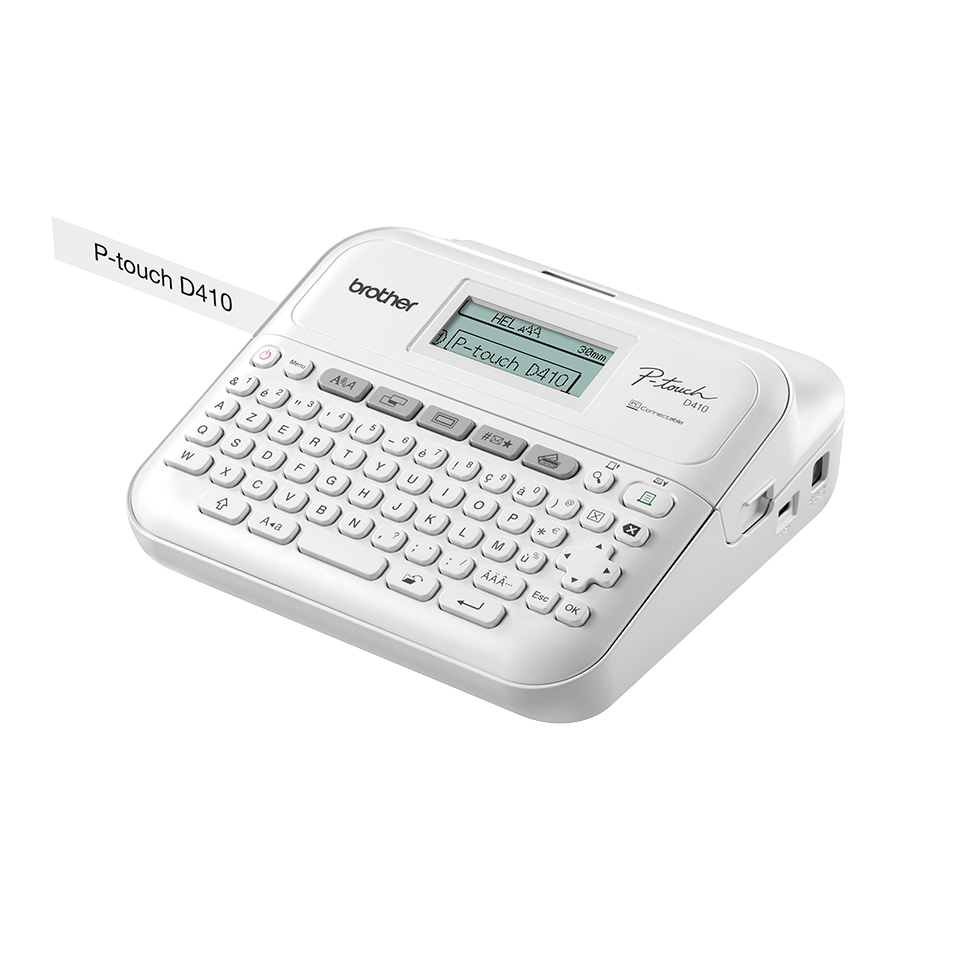 Brother PT-D410VP Etikettendrucker ZINK (Zero-Ink) 180 x 180 DPI Kabelgebunden TZe QWERTY