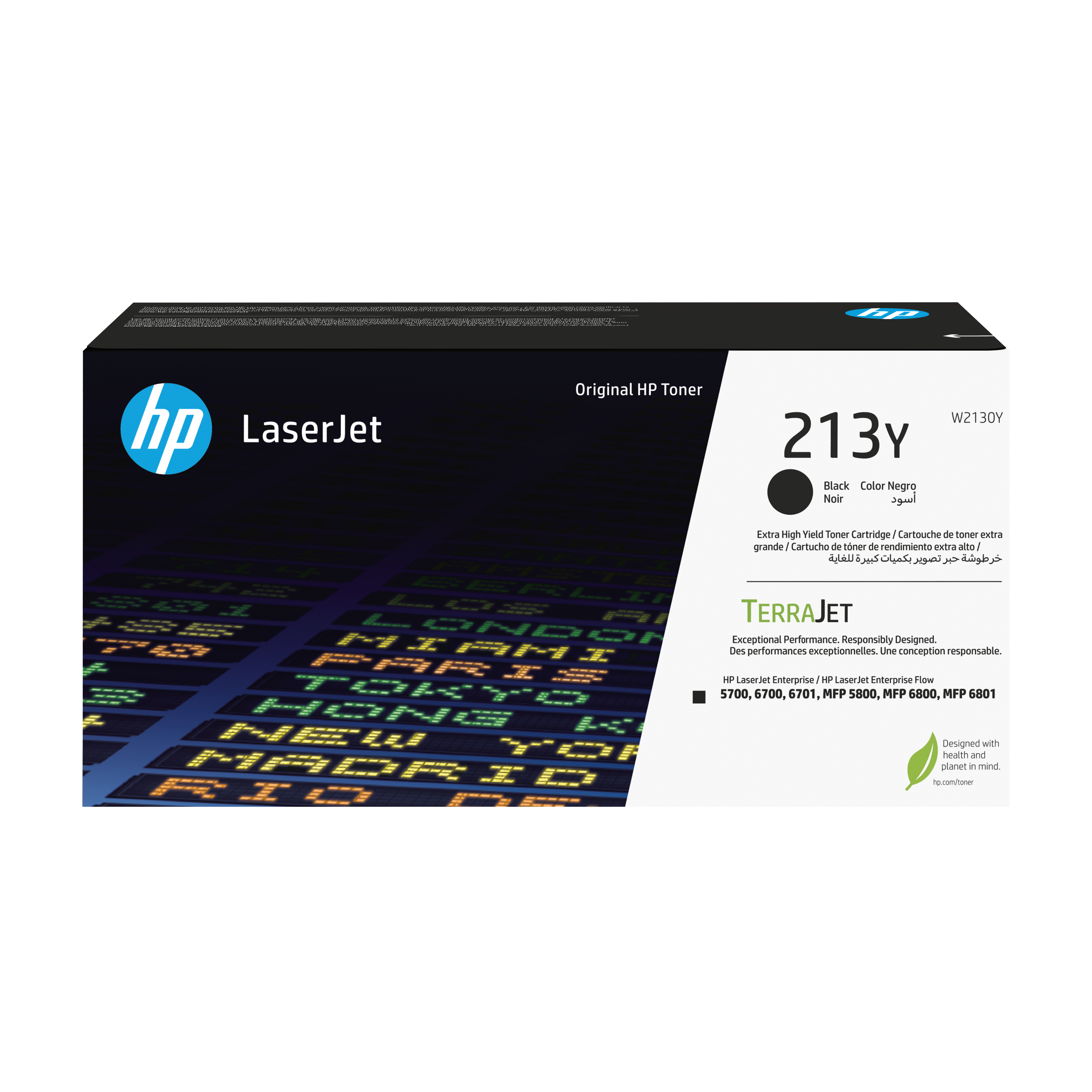 213Y Schwarz Original LaserJet-Tonerkartusche mit sehr hoher Reichweite