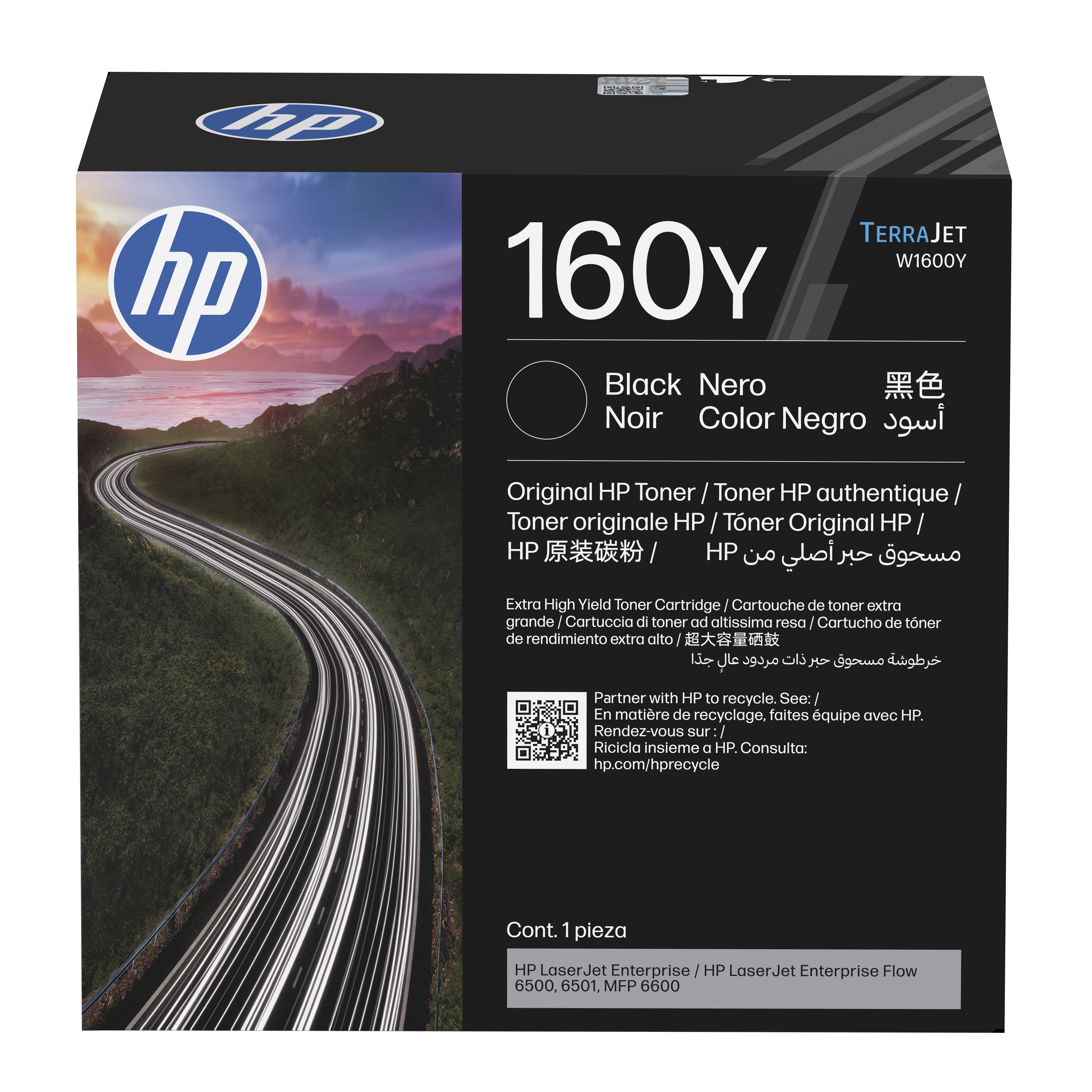 160Y Schwarz Original LaserJet Tonerkartusche