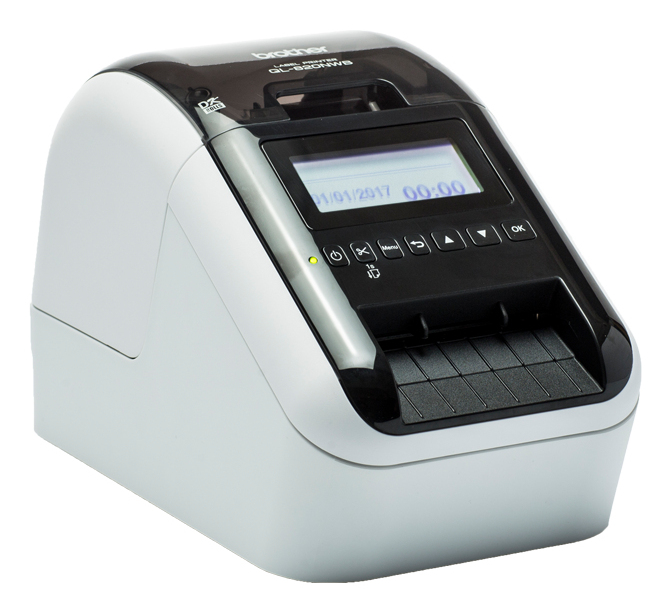 Brother QL-820NWBCVM Etikettendrucker Thermodirekt Farbe 300 x 600 DPI 176 mm/sek Verkabelt & Kabellos Ethernet/LAN DK WLAN Bluetooth
