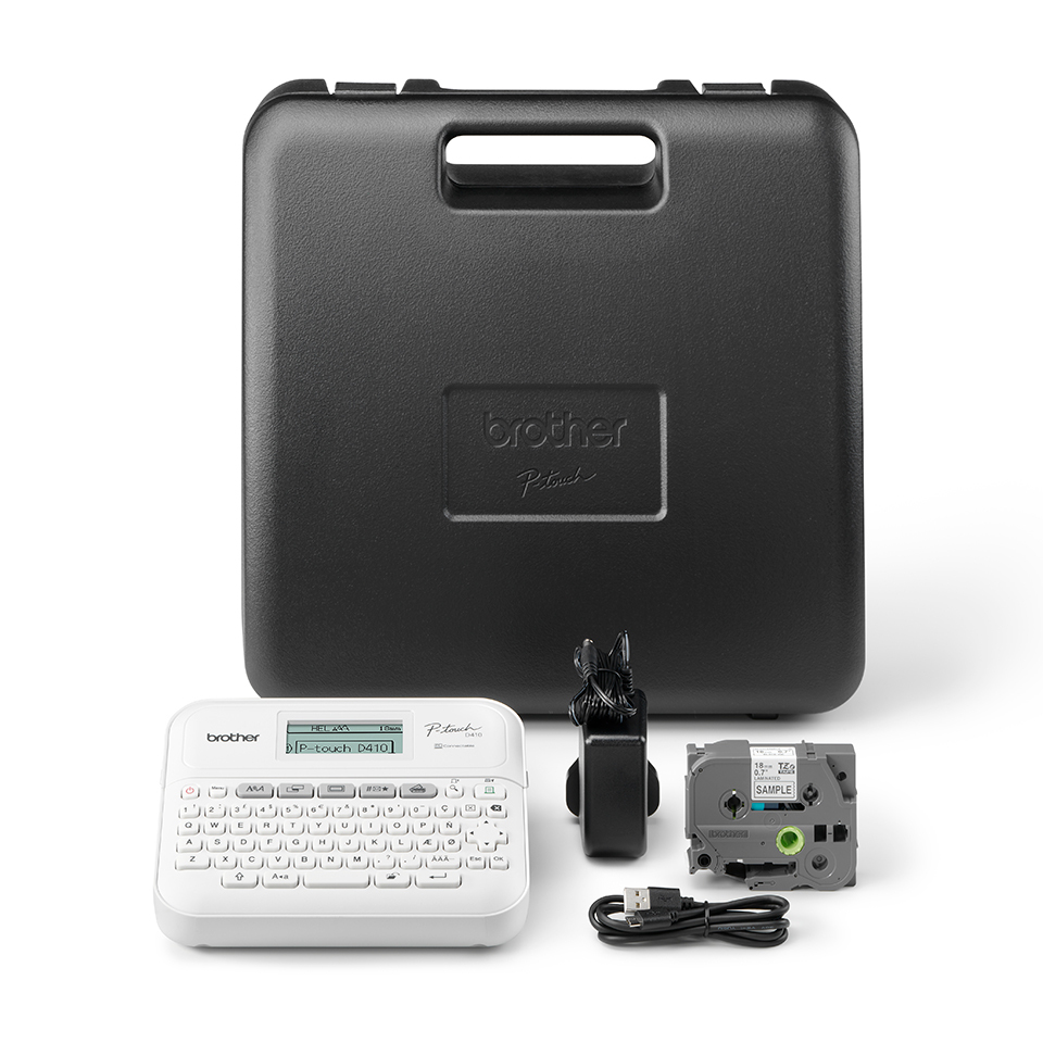 Brother PT-D410VP Etikettendrucker ZINK (Zero-Ink) 180 x 180 DPI Kabelgebunden TZe QWERTY