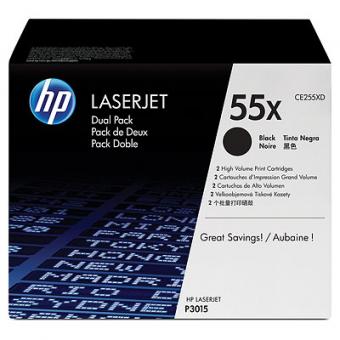 HP Toner, schwarz (Doppelpack) (CE255XD) 